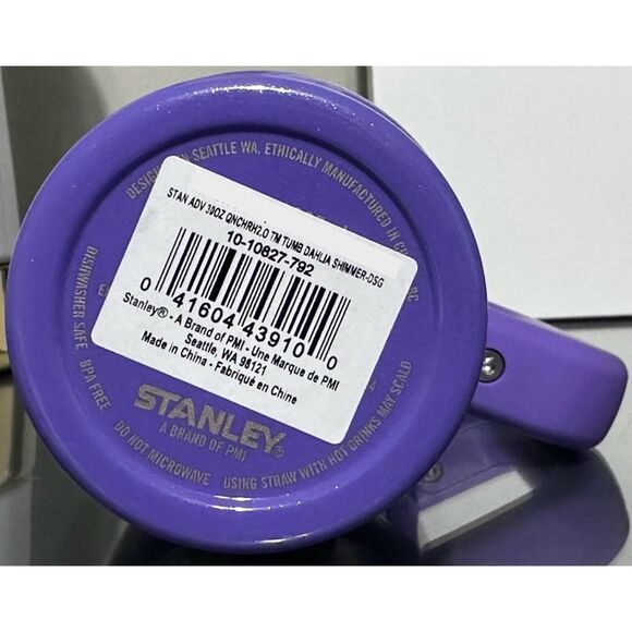 Stanley Quencher H2.0 FlowState Tumbler 30oz, DAHLIA SHIMMER PURPLE - Picture 4 of 4